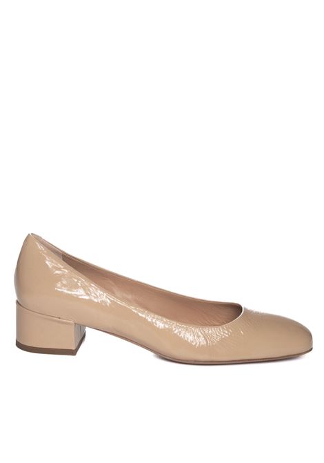 Beige 1100 leather pump FRANCO RUSSO | 1100NAPLAK-FONDOTINTA